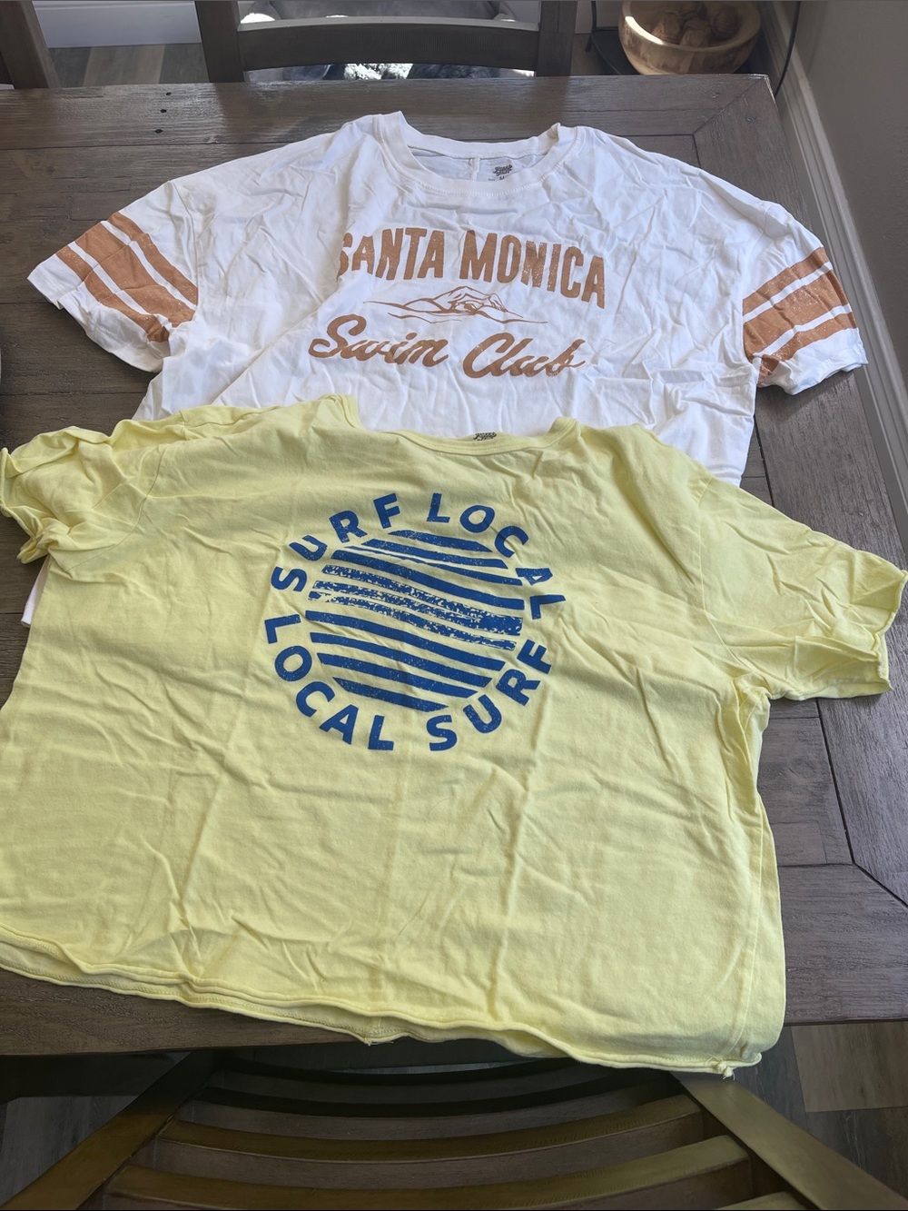 TWO Ascot and Hart Tees Size M